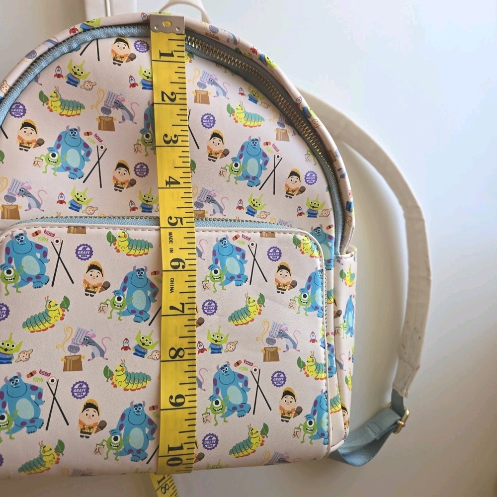Disney Danielle Nicole Pixar Snack Characters Mini Backpack Pockets - Picture 6 of 8
